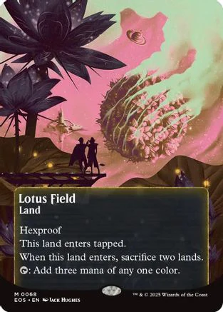 Lotus Field (0068) (Borderless)  [Edge of Eternities: Stellar Sights]