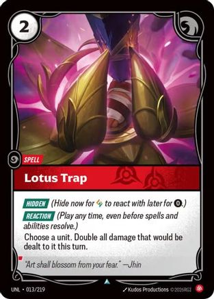 Lotus Trap (013/219) - Riftbound - [Unleashed] Foil