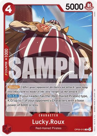 Lucky.Roux (Reprint) (OP09-015) - [Starter Deck 23: RED Shanks]
