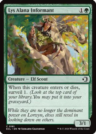 Lys Alana Informant  [Lorwyn Eclipsed] Foil