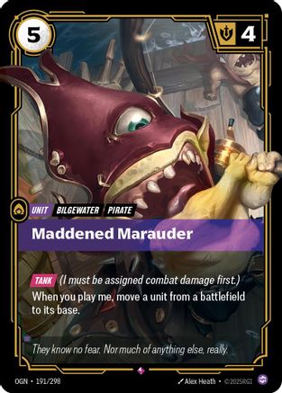 Maddened Marauder (191/298) - Riftbound - [Origins] Foil