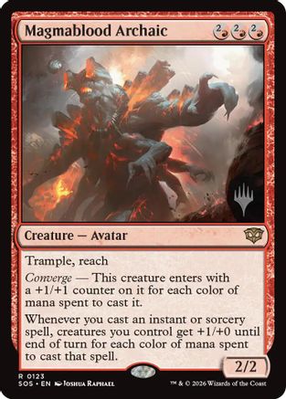 Magmablood Archaic  [Promo Pack: Secrets of Strixhaven]