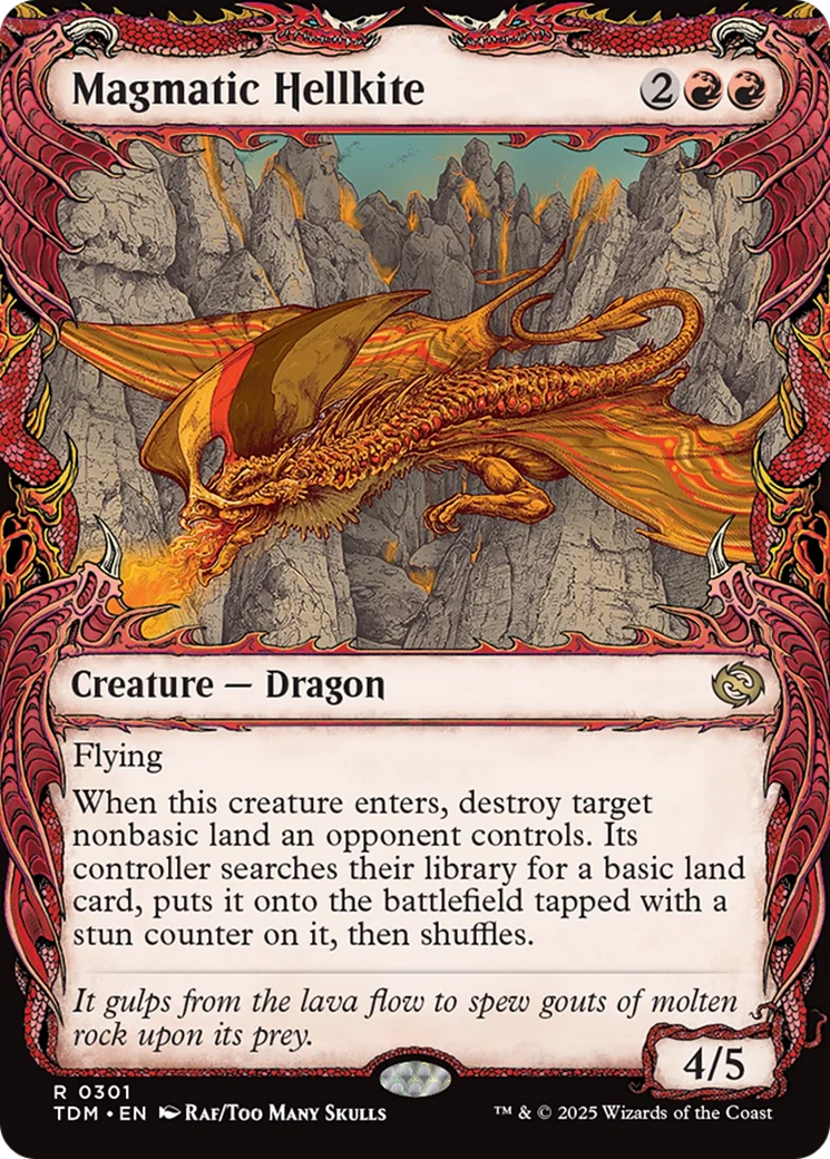 Magmatic Hellkite (Showcase) [Tarkir: Dragonstorm]