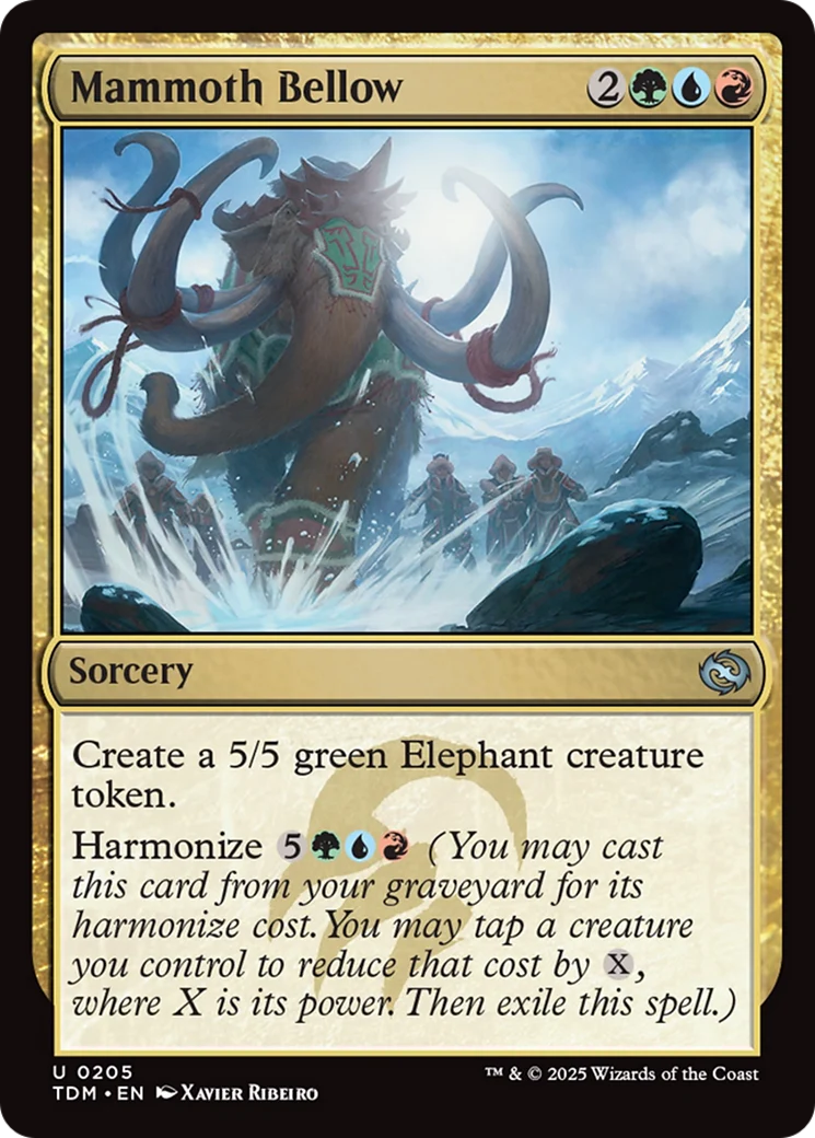 Mammoth Bellow [Tarkir: Dragonstorm] Foil