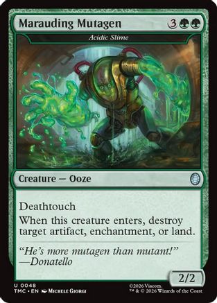 Marauding Mutagen - Acidic Slime  [Commander: Teenage Mutant Ninja Turtles] Foil