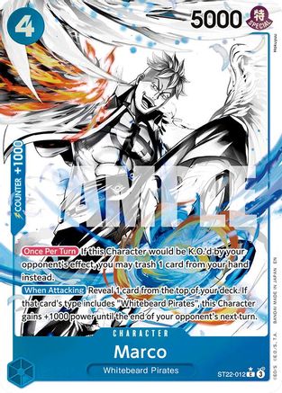 Marco (Parallel) (ST22-012) - [Starter Deck 22: Ace & Newgate] Foil