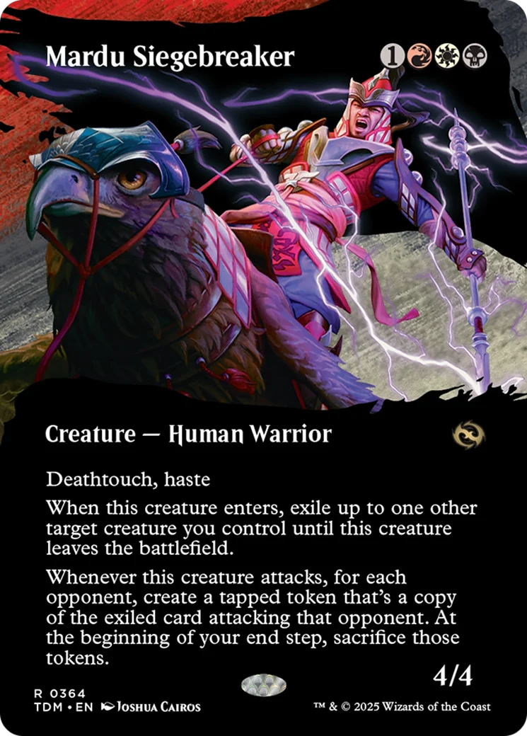 Mardu Siegebreaker (Borderless) [Tarkir: Dragonstorm] Foil