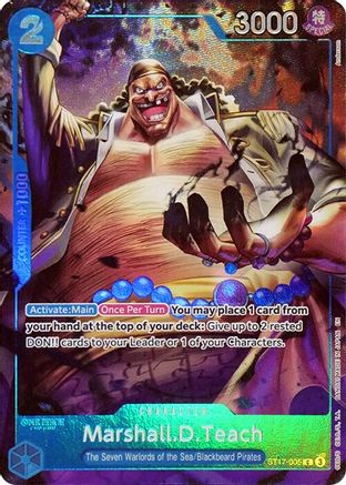 Marshall.D.Teach (Seven Warlords of the Sea Binder Set) (ST17-005) - [One Piece Promotion Cards] Foil