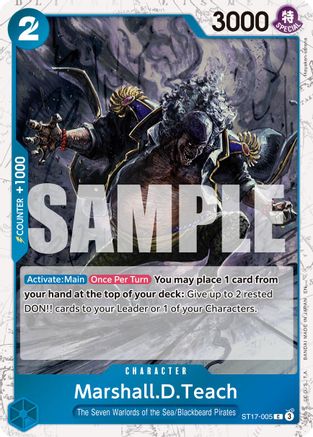 Marshall.D.Teach - ST17-005 (Pirate Foil) (ST17-005) - [Premium Booster -The Best- Vol. 2] Foil