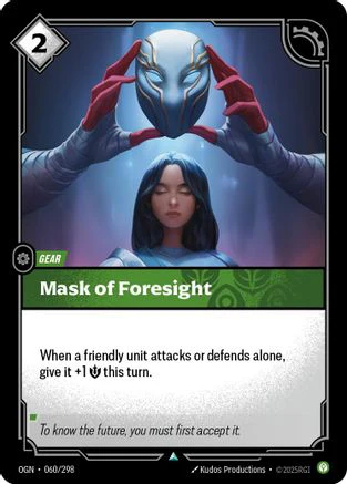 Mask of Foresight (060/298) - Riftbound - [Origins] Foil
