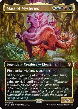 Mass of Mysteries (Borderless)  [Commander: Lorwyn Eclipsed] Foil