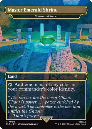 Master Emerald Shrine - Command Tower (7030) (Rainbow Foil)  [Secret Lair Drop Series] Foil