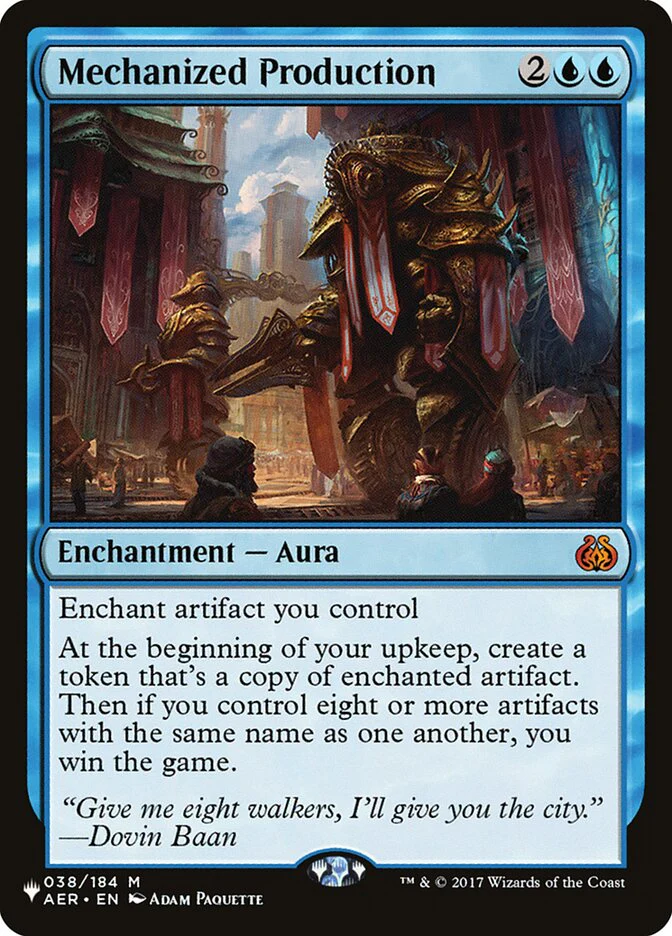 Mechanized Production [The List] Foil