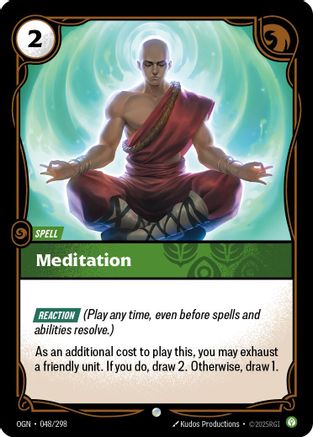 Meditation (048/298) - Riftbound - [Origins]