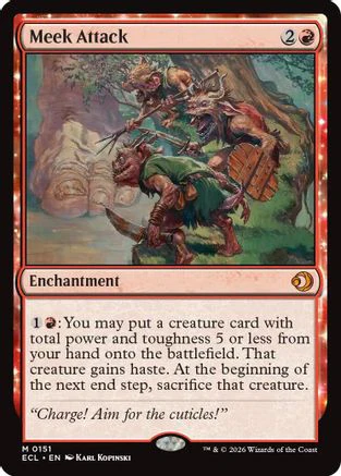Meek Attack  [Lorwyn Eclipsed] Foil