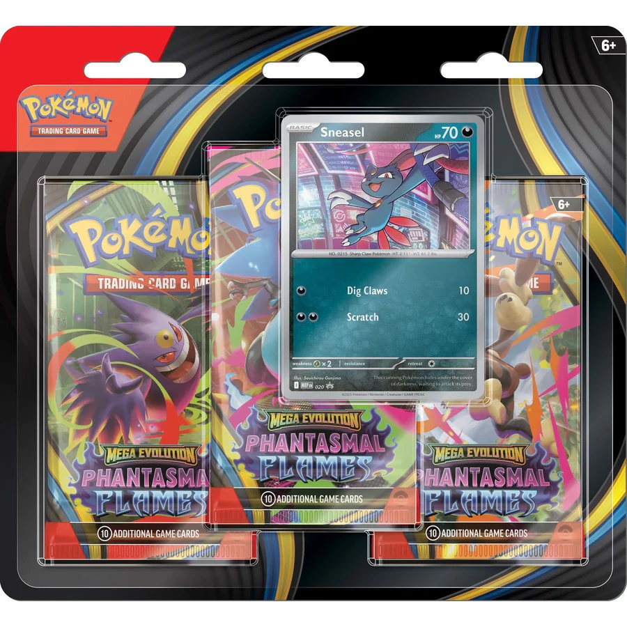 Mega Evolution: Phantasmal Flames 3-Pack Blister - Sneasel