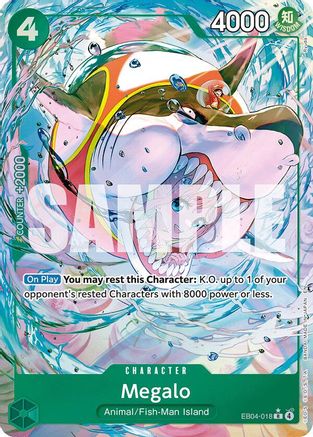 Megalo (Alternate Art) (EB04-018) - [The Azure Sea's Seven] Foil