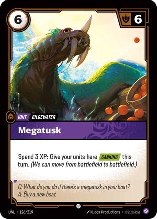 Megatusk (126/219) - Riftbound - [Unleashed] Foil