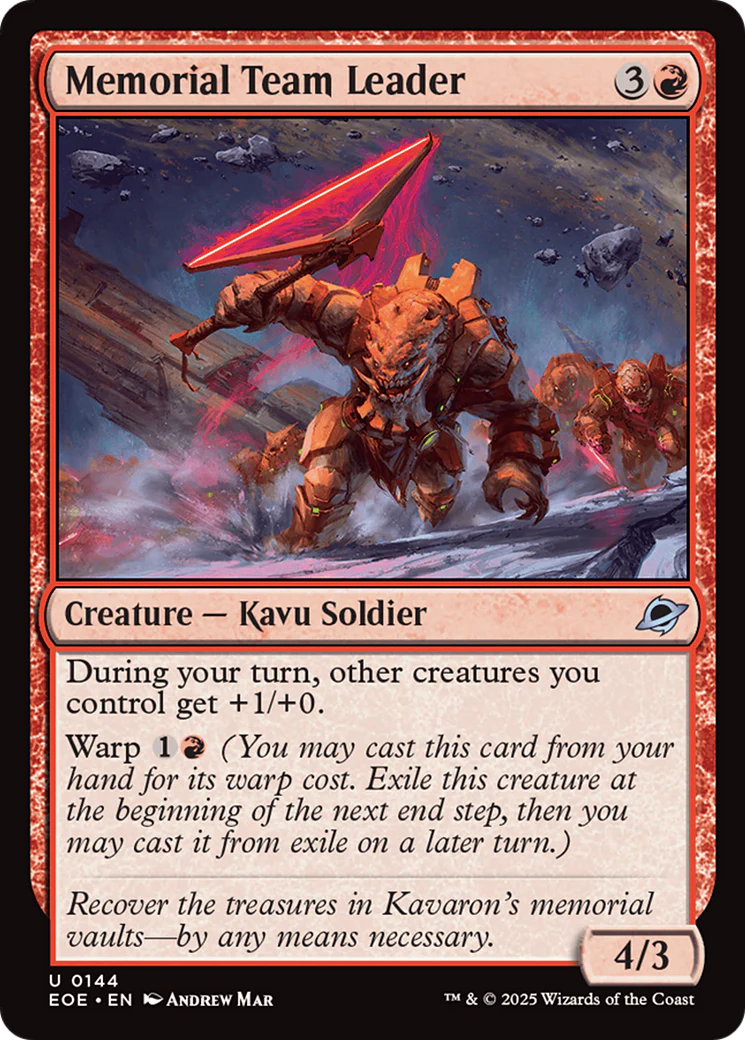 Memorial Team Leader [Edge of Eternities] Foil