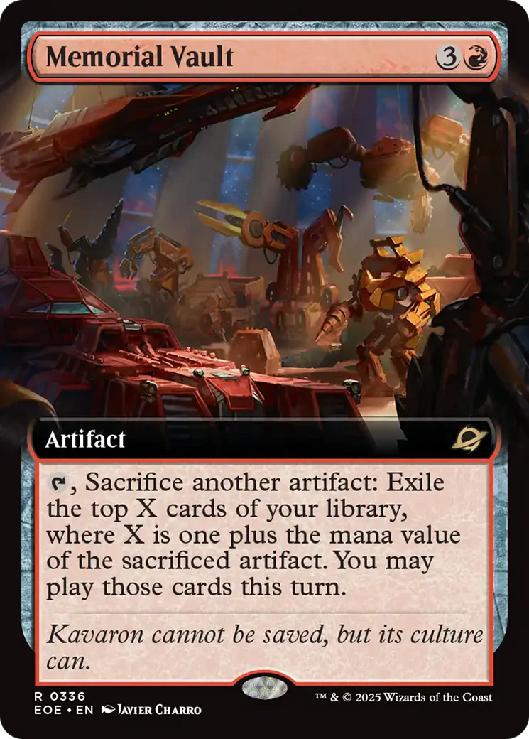 Memorial Vault (Extended Art) [Edge of Eternities] Foil