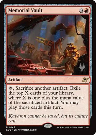 Memorial Vault  [Promo Pack: Edge of Eternities] Foil