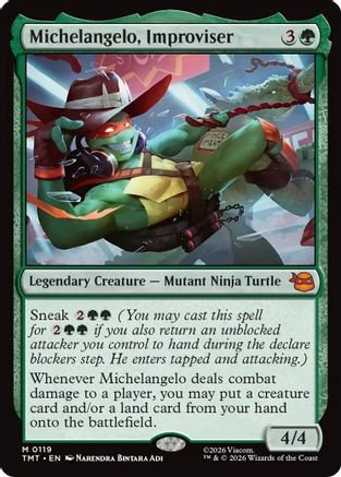 Michelangelo, Improviser  [Teenage Mutant Ninja Turtles] Foil
