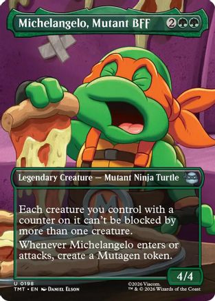 Michelangelo, Mutant BFF (Borderless)  [Teenage Mutant Ninja Turtles] Foil