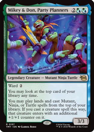 Mikey & Don, Party Planners  [Teenage Mutant Ninja Turtles] Foil