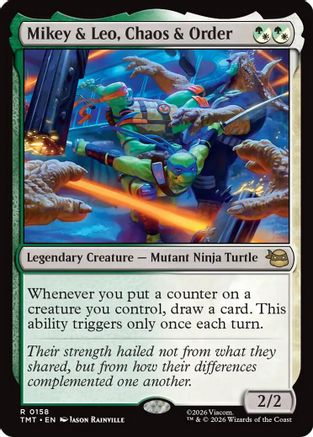 Mikey & Leo, Chaos & Order  [Teenage Mutant Ninja Turtles]