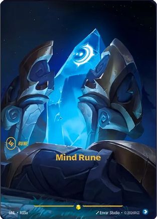 Mind Rune (Alternate Art) (R03a) - Riftbound - [Unleashed] Foil