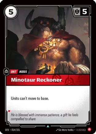 Minotaur Reckoner (014/221) - Riftbound - [Spiritforged] Foil
