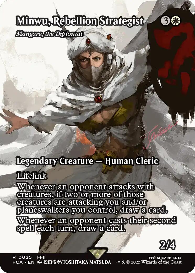 Minwu, Rebellion Strategist - Mangara, the Diplomat (Showcase) [FINAL FANTASY : Through the Ages] Foil