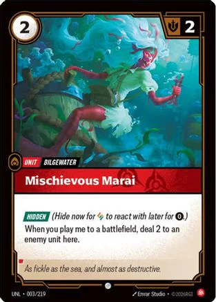 Mischevious Marai (003/219) - Riftbound - [Unleashed] Foil