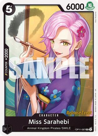 Miss Sarahebi (OP11-087) - [A Fist of Divine Speed Release Event Cards]
