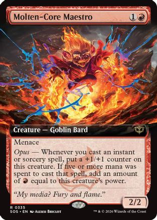 Molten-Core Maestro (Extended Art)  [Secrets of Strixhaven] Foil
