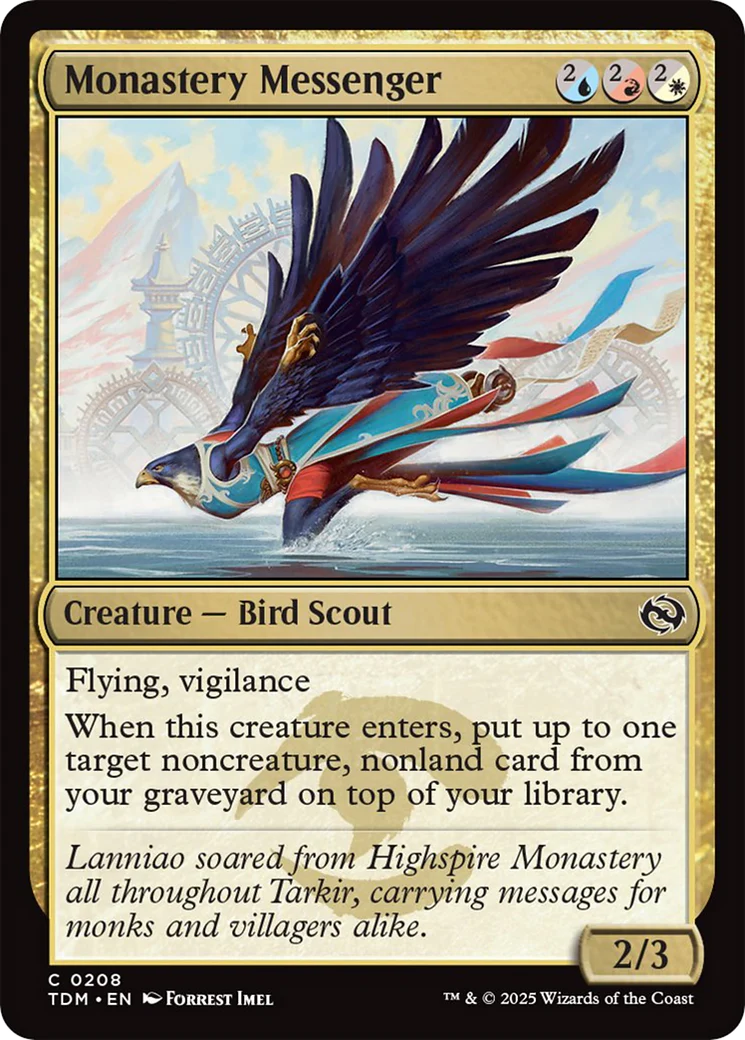 Monastery Messenger [Tarkir: Dragonstorm] Foil