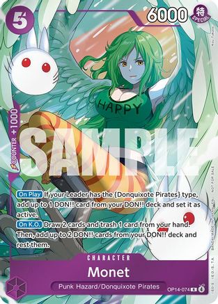 Monet (Dash Pack) (OP14-074) - [The Azure Sea's Seven] Foil