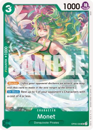 Monet (Reprint) (OP05-036) - [Premium Booster -The Best- Vol. 2]