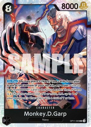 Monkey.D.Garp (OP11-095) - [A Fist of Divine Speed] Foil