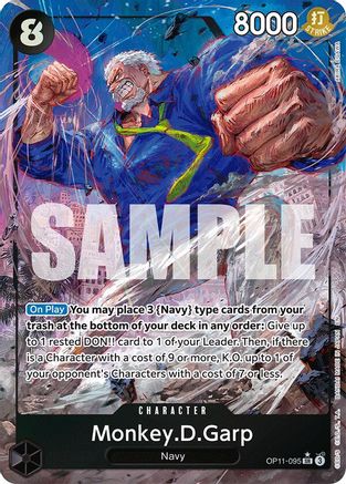 Monkey.D.Garp (Alternate Art) (OP11-095) - [A Fist of Divine Speed] Foil