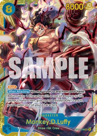 Monkey.D.Luffy (118) (OP11-118) - [A Fist of Divine Speed] Foil