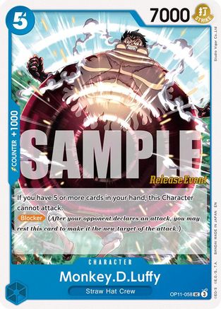 Monkey.D.Luffy (058) (OP11-058) - [A Fist of Divine Speed Release Event Cards]
