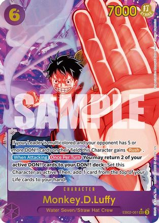 Monkey.D.Luffy (061) (Alternate Art) (EB02-061) - [Extra Booster: Anime 25th Collection] Foil