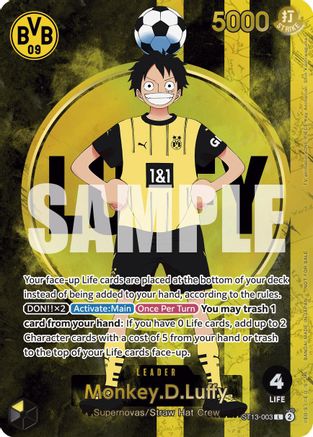 Monkey.D.Luffy (BVB x One Piece Campaign) (ST13-003) - [One Piece Promotion Cards] Foil