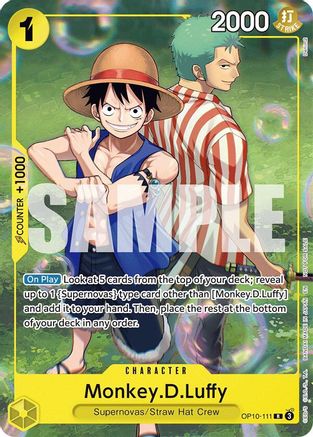Monkey.D.Luffy (Learn Together Deck Set - Set Sail Event) (OP10-111) - [One Piece Promotion Cards]