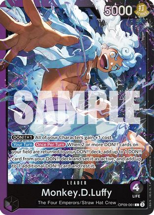 Monkey.D.Luffy (OP09-061) (OP09-061) - [Starter Deck 26: PURPLE/BLACK Monkey.D.Luffy] Foil