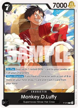 Monkey.D.Luffy - P-075 (Pirate Foil) (P-075) - [Premium Booster -The Best- Vol. 2] Foil