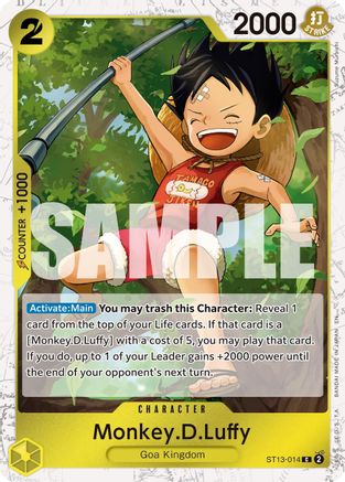 Monkey.D.Luffy - ST13-014 (Pirate Foil) (ST13-014) - [Premium Booster -The Best- Vol. 2] Foil