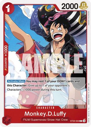 Monkey.D.Luffy (ST23-004) - [Starter Deck 23: RED Shanks]