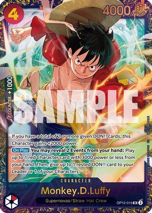 Monkey.D.Luffy (Treasure Cup 2025) (OP12-015) - [One Piece Promotion Cards] Foil